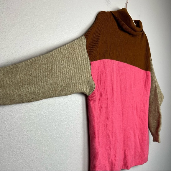 Free People Oversized Colorblock Turtleneck Sweater - XS - Picture 3 of 9